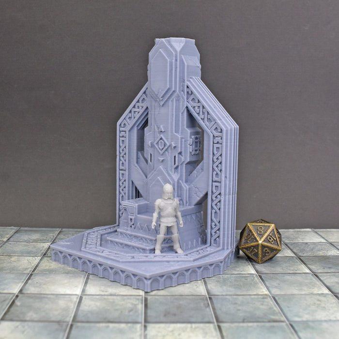 28mm Miniature Large Dwarven Throne Miniature for D&D-Scatter Terrain-Dark Realms- GriffonCo Shoppe