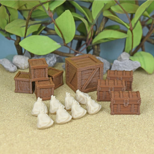 Tabletop wargaming Shipping Goods terrain set for dnd accessories-Scatter Terrain-Fat Dragon Games- GriffonCo Shoppe