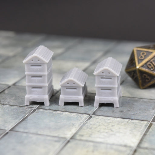 Tabletop wargaming terrain Beehive Boxes for dnd accessories-Scatter Terrain-Korte- GriffonCo Shoppe