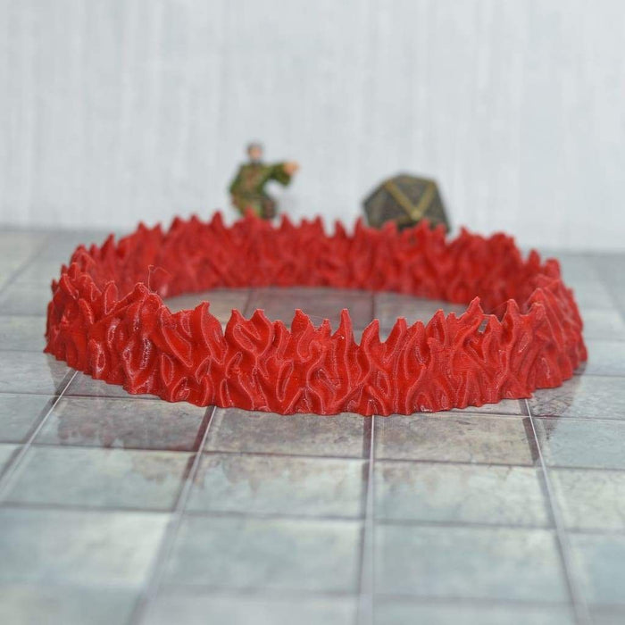 Tabletop wargaming terrain Wall of Fire Ring for dnd accessories-Scatter Terrain-Vae Victis- GriffonCo Shoppe