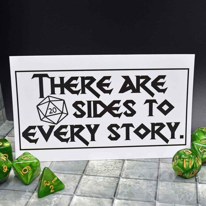 20 Sides D&D Sticker for Dungeons and Dragons Players-Accessories-GriffonCo Minis- GriffonCo Shoppe