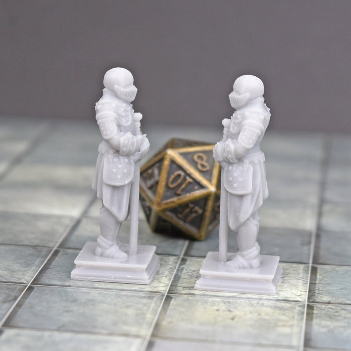 28mm Miniature Armor Statues in Resin Miniature for D&D-Miniature-Fat Dragon Games- GriffonCo Shoppe