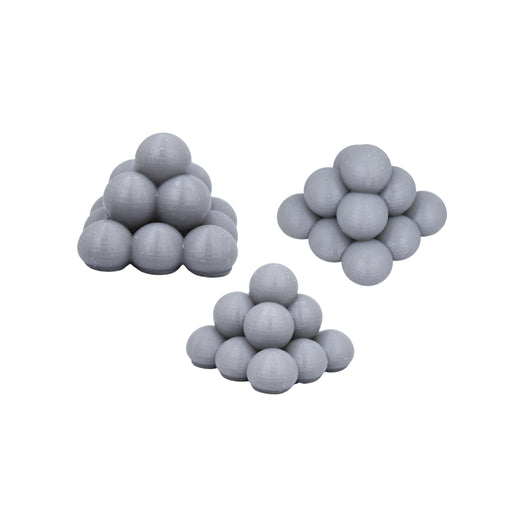 28mm Miniature Cannon Balls for D&D and Tabletop Gaming-Scatter Terrain-Ill Gotten Games- GriffonCo Shoppe