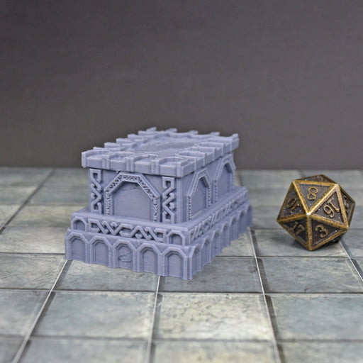 28mm Miniature Dwarven Sarcophagus Miniature for D&D-Scatter Terrain-Dark Realms- GriffonCo Shoppe