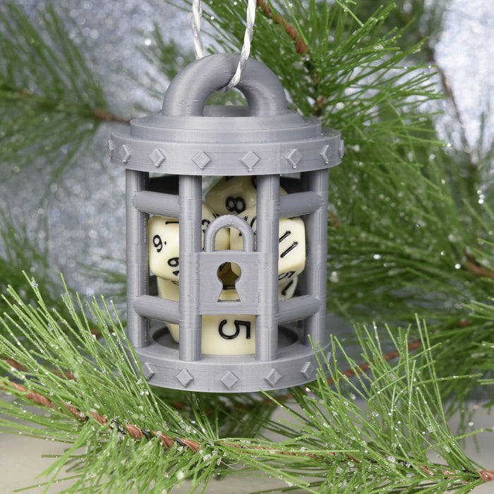 Dice Jail Ornament for Dungeons and Dragons-Ornament-Thingiverse- GriffonCo Shoppe