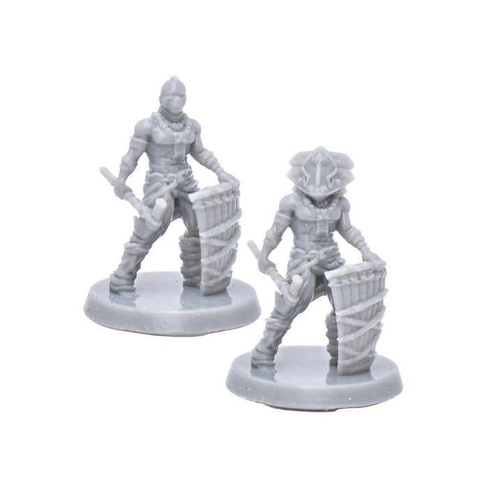 DnD Miniatures Tribal Defenders Set for Tabletop Wargaming-Miniature-EC3D- GriffonCo Shoppe