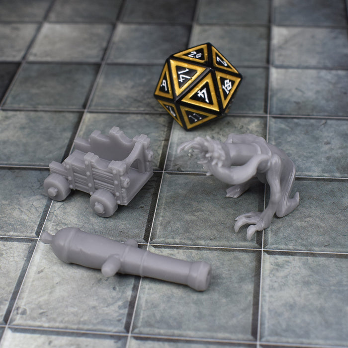 Dnd Miniature Figure Cannon Mimic Set for tabletop wargaming-Miniature-Korte- GriffonCo Shoppe