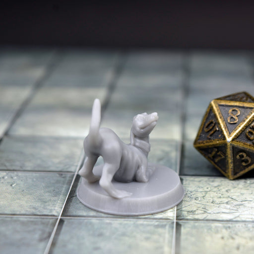 Dnd accessories Hound Dog dnd miniature for tabletop wargames is 3D printed-Miniature-Brite Minis- GriffonCo Shoppe