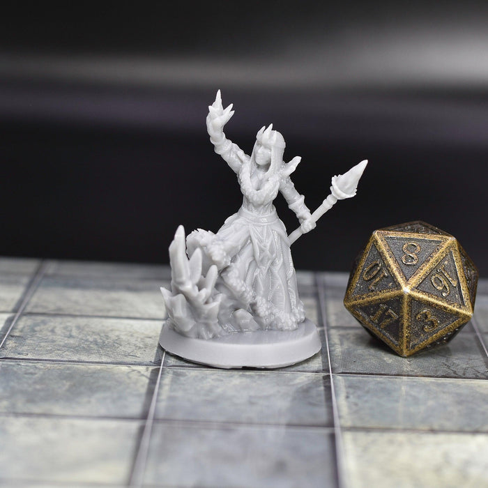 Dnd accessories Ice Witch Set dnd miniature for tabletop wargames is 3D printed-Miniature-EC3D- GriffonCo Shoppe