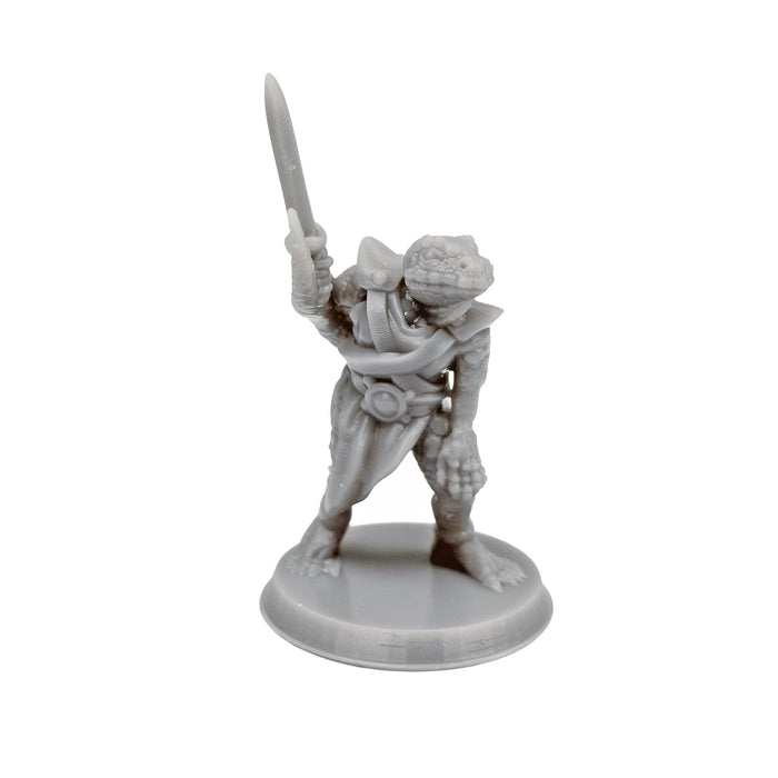Dnd accessories Lizardman with Sword dnd miniature for tabletop wargames is 3D printed-Miniature-Brite Minis- GriffonCo Shoppe