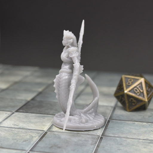 Dnd accessories Mermaid Warrior dnd miniature for tabletop wargames is 3D printed-Miniature-EC3D- GriffonCo Shoppe