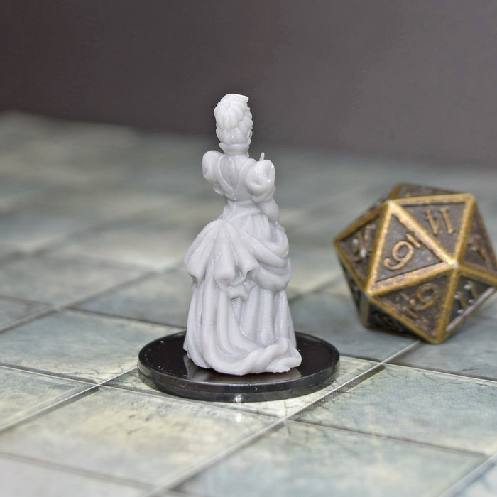 Dnd accessories Noble Woman dnd miniature for tabletop wargames is 3D printed-Miniature-Vae Victis- GriffonCo Shoppe