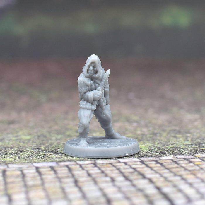 Dnd accessories Rogue dnd miniature for tabletop wargames is 3D printed-Miniature-Brite Minis- GriffonCo Shoppe