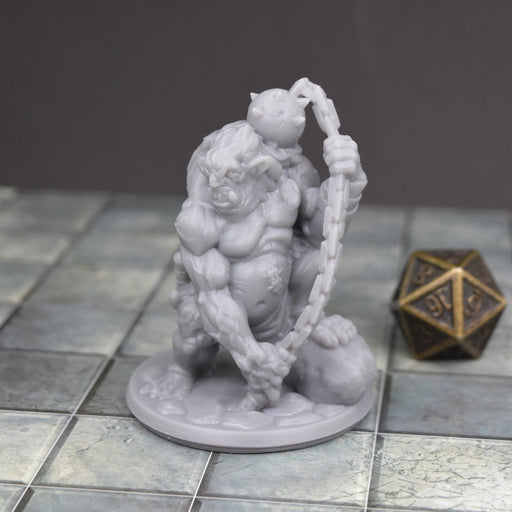 Dnd accessories Troll Swinging Ball And Chain dnd miniature for tabletop wargames is 3D printed-Miniature-Arbiter- GriffonCo Shoppe