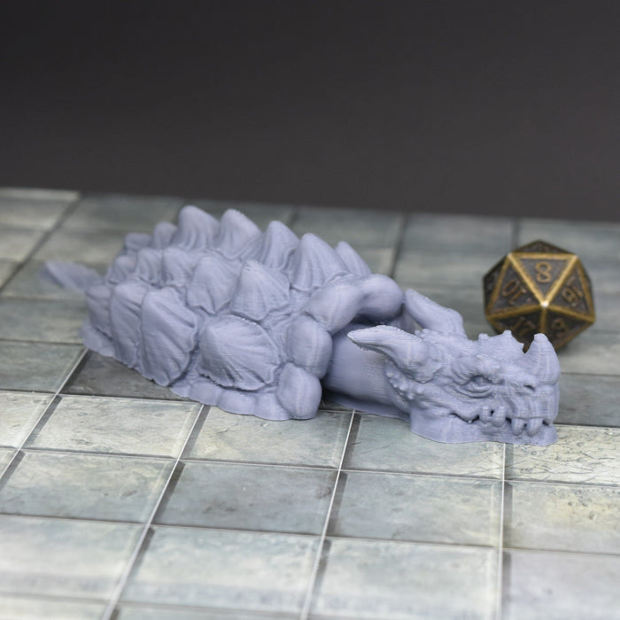 Dnd accessories like this Submerged Dragon Turtle dnd miniature for tabletop wargames is 3D printed-Miniature-Duncan Shadow- GriffonCo Shoppe