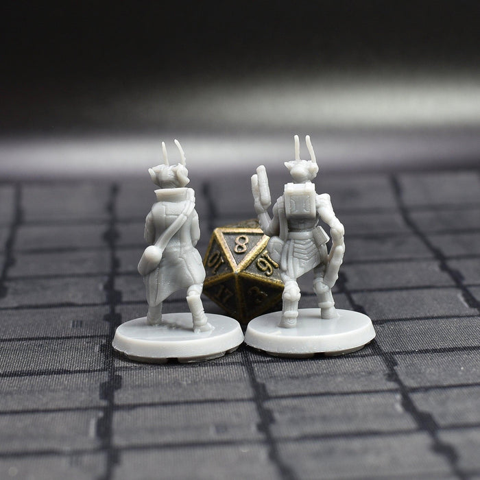 Dnd miniature Alien Insectoid Explorer & Scout is 3D Printed for tabletop wargaming minis and dnd figures-Miniature-EC3D- GriffonCo Shoppe