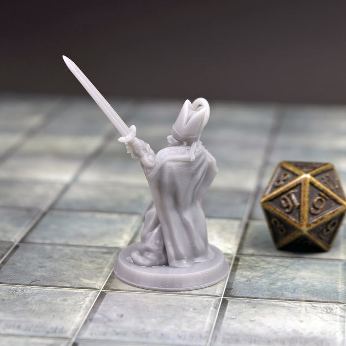 Dnd miniature Battle Bishop is 3D Printed for tabletop wargaming minis and dnd figures-Miniature-Brite Minis- GriffonCo Shoppe
