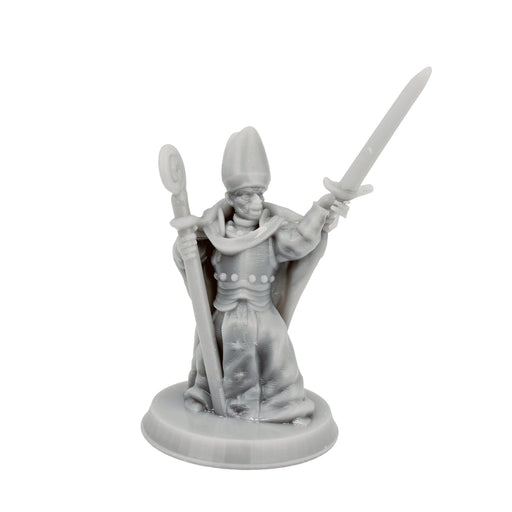 Dnd miniature Battle Bishop is 3D Printed for tabletop wargaming minis and dnd figures-Miniature-Brite Minis- GriffonCo Shoppe