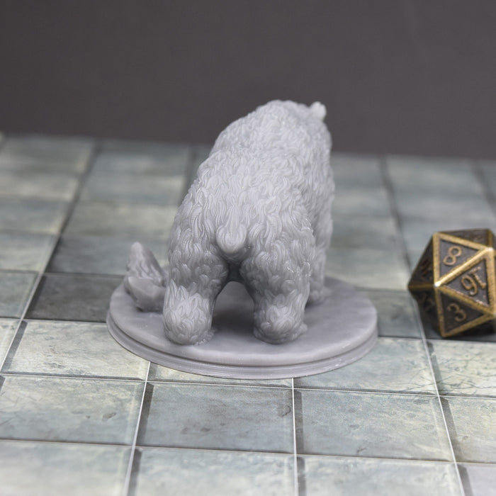 Dnd miniature Bear is 3D Printed for tabletop wargaming minis and dnd figures-Miniature-EC3D- GriffonCo Shoppe