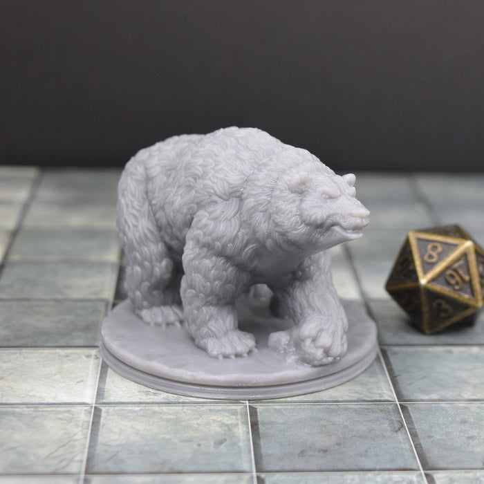 Dnd miniature Bear is 3D Printed for tabletop wargaming minis and dnd figures-Miniature-EC3D- GriffonCo Shoppe