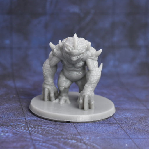 Dnd miniature Blue Slaad is 3D Printed for tabletop wargaming minis and dnd figures-Miniature-EC3D- GriffonCo Shoppe