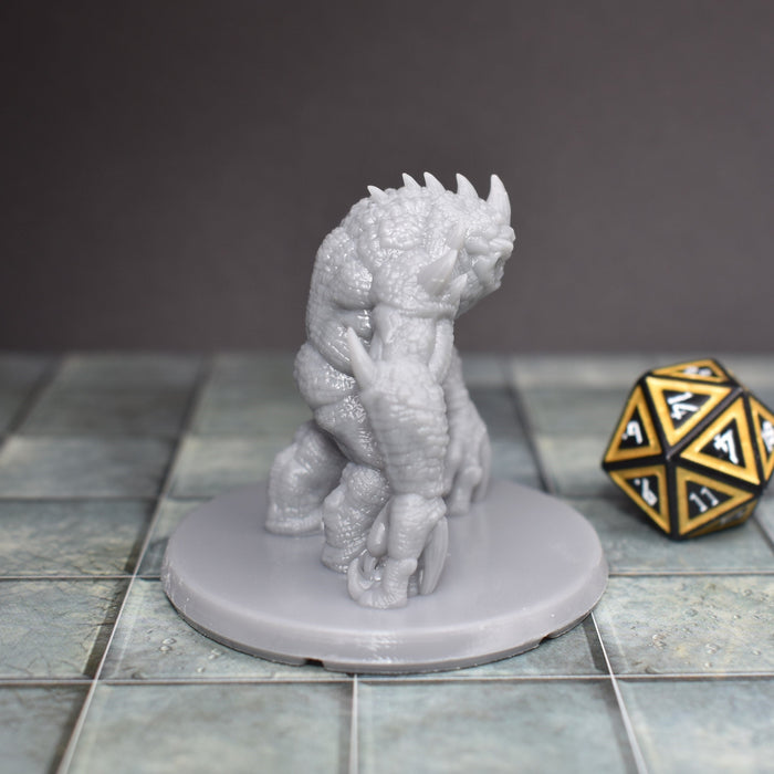 Dnd miniature Blue Slaad is 3D Printed for tabletop wargaming minis and dnd figures-Miniature-EC3D- GriffonCo Shoppe