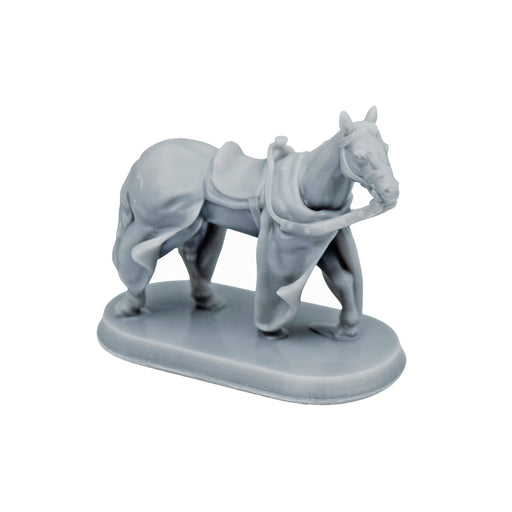 Dnd miniature Caparison Horse is 3D Printed for tabletop wargaming minis and dnd figures-Miniature-Brite Minis- GriffonCo Shoppe
