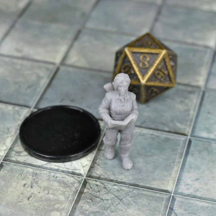 Dnd miniature Cartographer is 3D Printed for tabletop wargaming minis and dnd figures-Miniature-Vae Victis- GriffonCo Shoppe