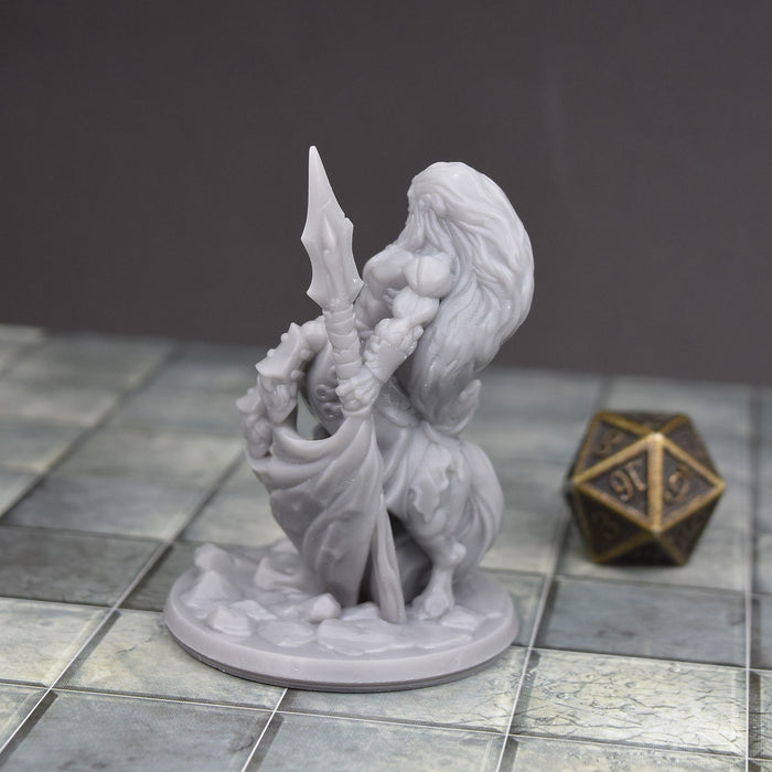 Dnd miniature Centaur with Spear is 3D Printed for tabletop wargaming minis and dnd figures-Miniature-Arbiter- GriffonCo Shoppe