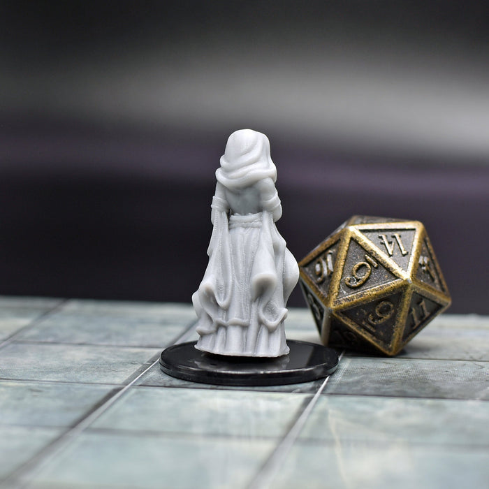 Dnd miniature Cultist Propaganda Woman is 3D Printed for tabletop wargaming minis and dnd figures-Miniature-Vae Victis- GriffonCo Shoppe