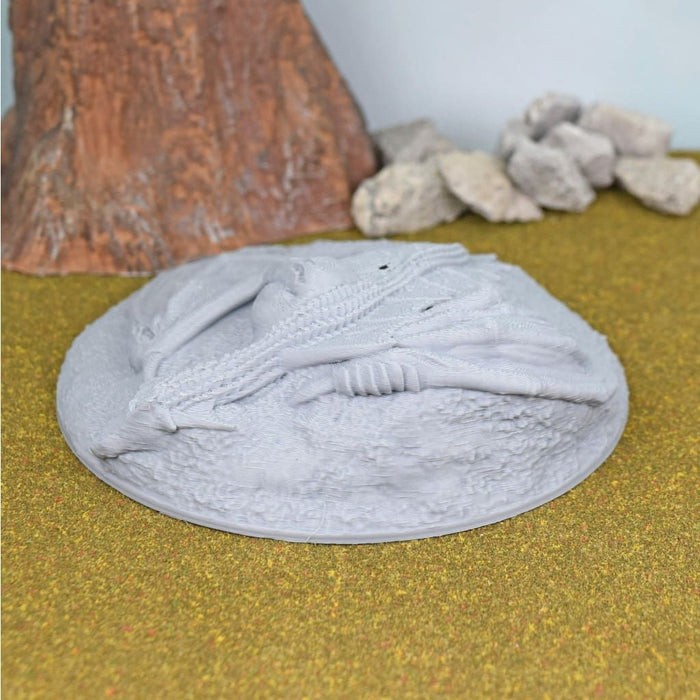 Dnd miniature Dead Dragon is 3D Printed for tabletop wargaming minis and dnd figures-Miniature-Lost Adventures- GriffonCo Shoppe