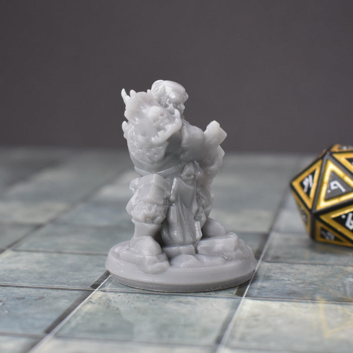 Dnd miniature Dwarf Knight with Axe is 3D Printed for tabletop wargaming minis and dnd figures-Miniature-Arbiter- GriffonCo Shoppe