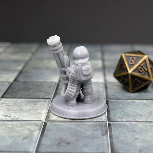 Dnd miniature Dwarf Mini Gun is 3D Printed for tabletop wargaming minis and dnd figures-Miniature-Brite Minis- GriffonCo Shoppe