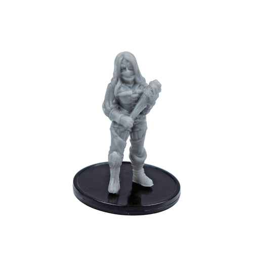Dnd miniature Female Bandit with Club is 3D Printed for tabletop wargaming minis and dnd figures-Miniature-Vae Victis- GriffonCo Shoppe