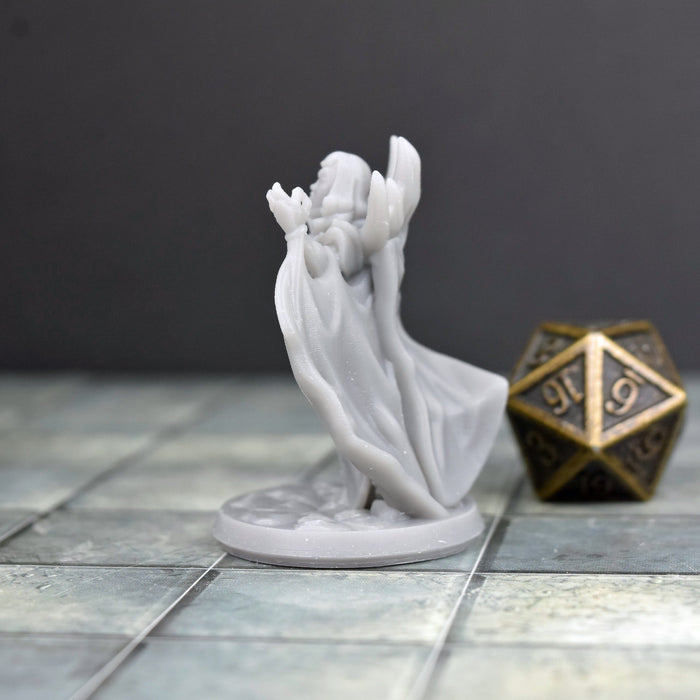 Dnd miniature Female Necromancer is 3D Printed for tabletop wargaming minis and dnd figures-Miniature-Arbiter- GriffonCo Shoppe