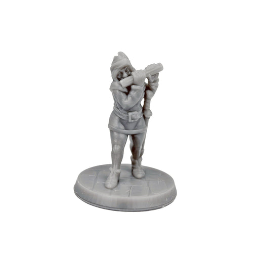 Dnd miniature Flute Girl is 3D Printed for tabletop wargaming minis and dnd figures-Miniature-Brite Minis- GriffonCo Shoppe