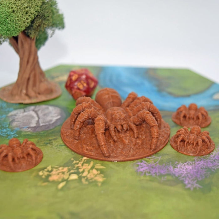 Dnd miniature Giant Spider Miniatures is 3D Printed for tabletop wargaming minis and dnd figures-Miniature-Fat Dragon Games- GriffonCo Shoppe
