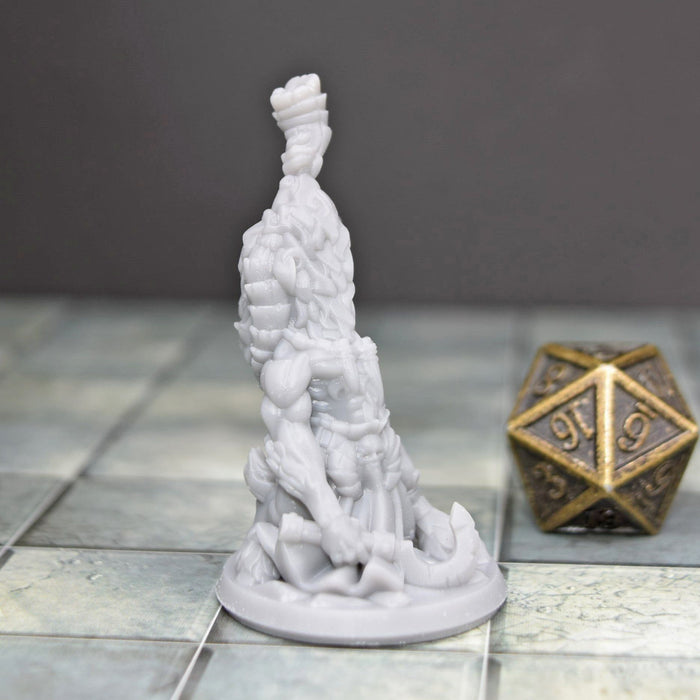 Dnd miniature Goatman with Horn is 3D Printed for tabletop wargaming minis and dnd figures-Miniature-Arbiter- GriffonCo Shoppe