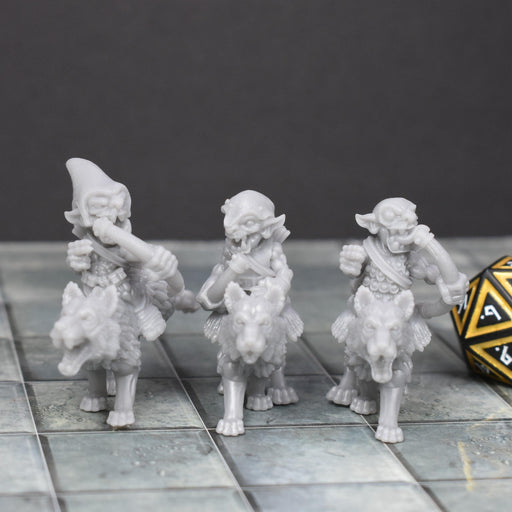 Dnd miniature Goblin Wolf Rider - Archer is 3D Printed for tabletop wargaming minis and dnd figures-Miniature-Duncan Shadow- GriffonCo Shoppe