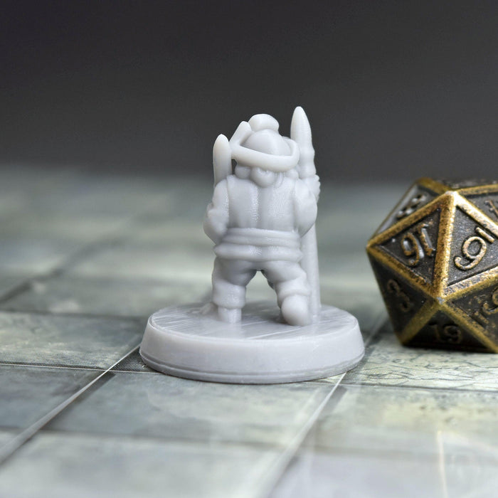 Dnd miniature Halfling Pirate is 3D Printed for tabletop wargaming minis and dnd figures-Miniature-Brite Minis- GriffonCo Shoppe