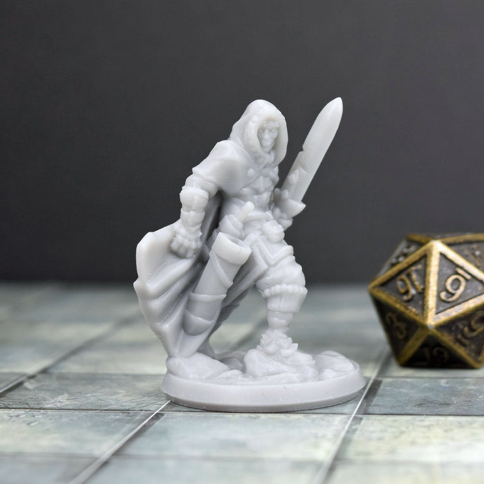 Dnd miniature Human Rogue with Sword is 3D Printed for tabletop wargaming minis and dnd figures-Miniature-Arbiter- GriffonCo Shoppe