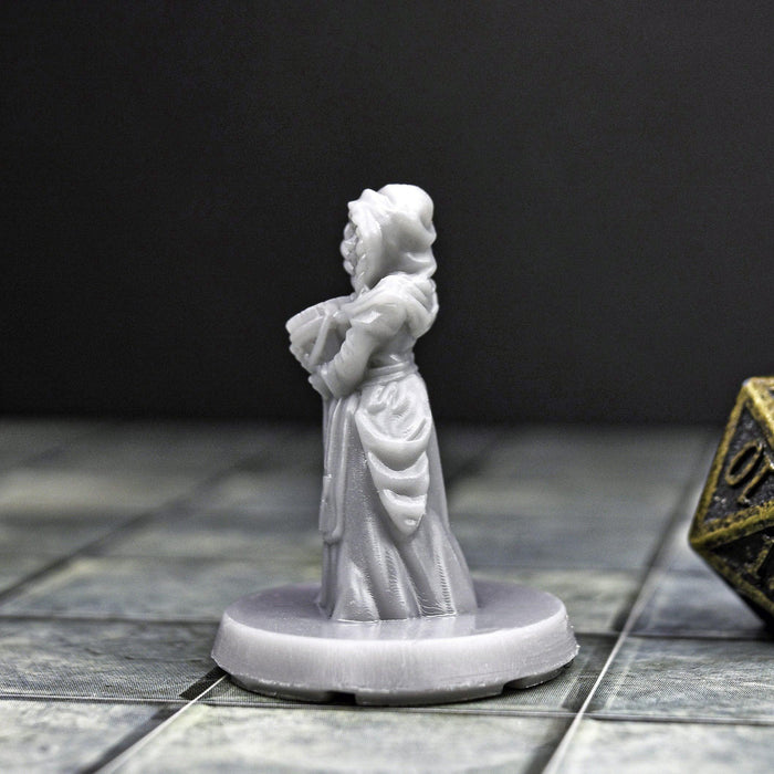 Dnd miniature Human Washwoman is 3D Printed for tabletop wargaming minis and dnd figures-Miniature-EC3D- GriffonCo Shoppe