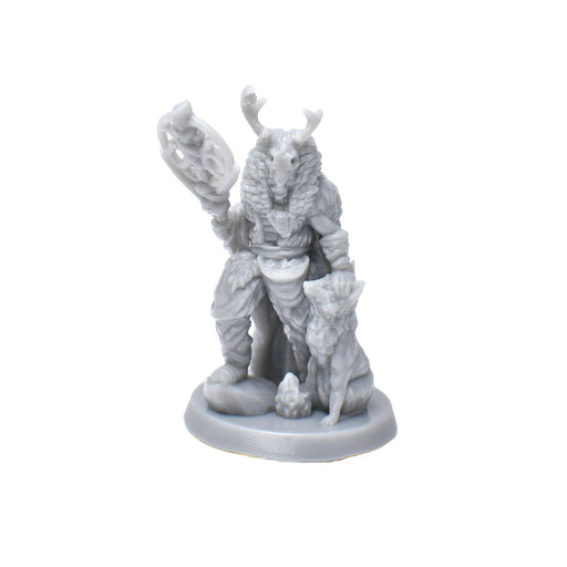 Dnd miniature Ice Tribe Shaman is 3D Printed for tabletop wargaming minis and dnd figures-Miniature-EC3D- GriffonCo Shoppe