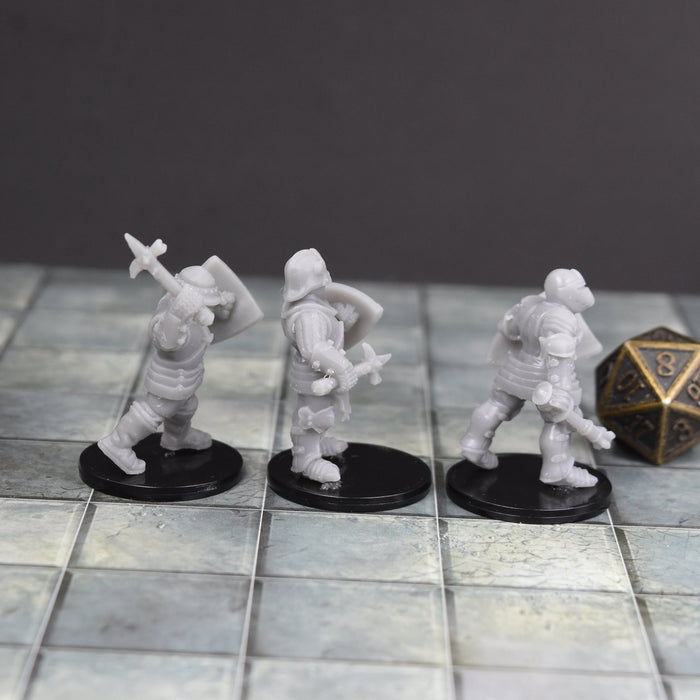 Dnd miniature Knights Blunt is 3D Printed for tabletop wargaming minis and dnd figures-Miniature-Duncan Shadow- GriffonCo Shoppe