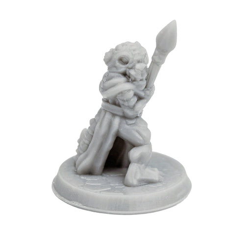 Dnd miniature Kobold Spear is 3D Printed for tabletop wargaming minis and dnd figures-Miniature-Brite Minis- GriffonCo Shoppe