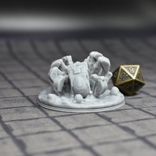 Dnd miniature Large Dead Mech Spider Bot is 3D Printed for tabletop wargaming minis and dnd figures-Miniature-EC3D- GriffonCo Shoppe