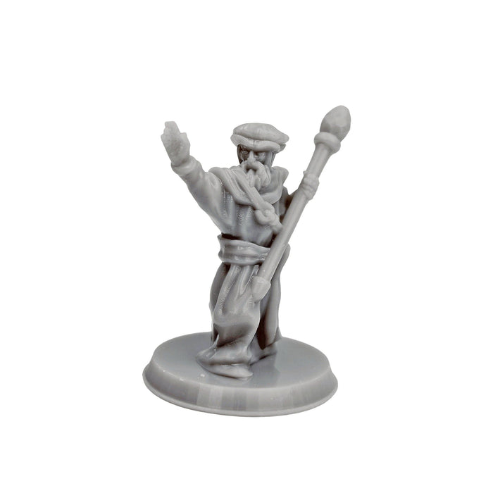 Dnd miniature Male Mage is 3D Printed for tabletop wargaming minis and dnd figures-Miniature-Brite Minis- GriffonCo Shoppe