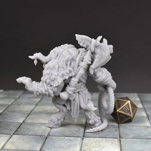 Dnd miniature Minotaur Beastlord is 3D Printed for tabletop wargaming minis and dnd figures-Miniature-Lost Adventures- GriffonCo Shoppe
