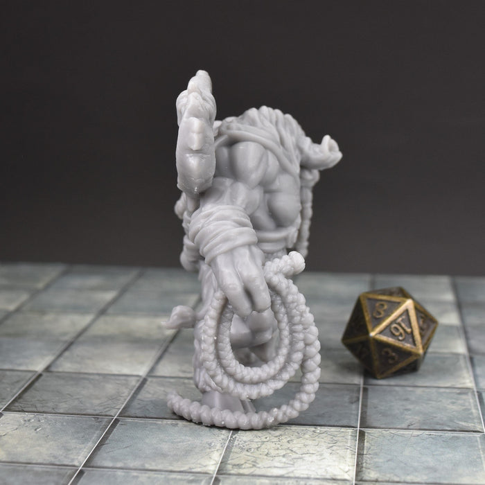 Dnd miniature Minotaur Beastlord is 3D Printed for tabletop wargaming minis and dnd figures-Miniature-Lost Adventures- GriffonCo Shoppe