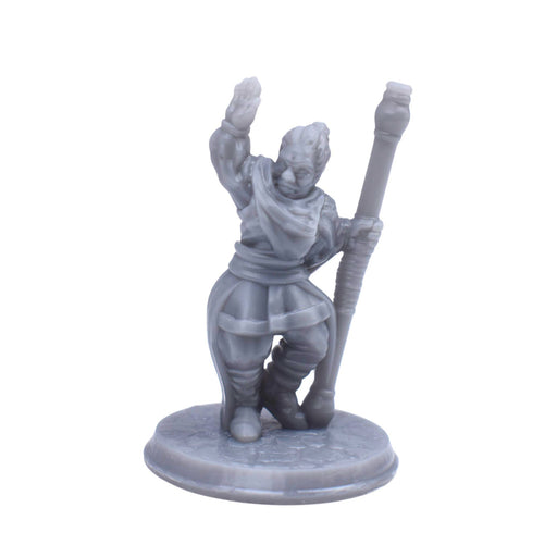Dnd miniature Monk Fighter is 3D Printed for tabletop wargaming minis and dnd figures-Miniature-Brite Minis- GriffonCo Shoppe
